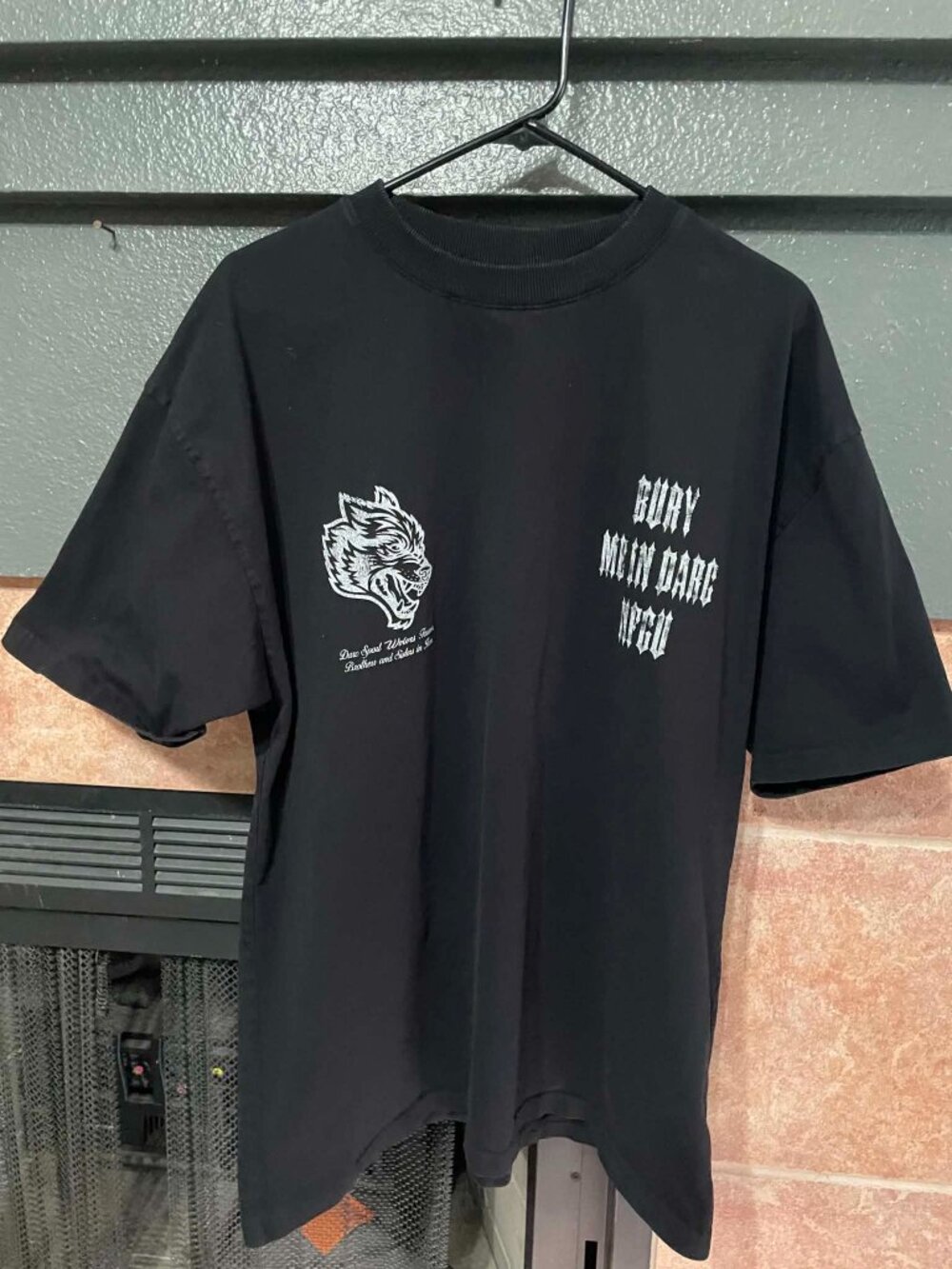 Darc Sport oversized large men bury me in darc shirt